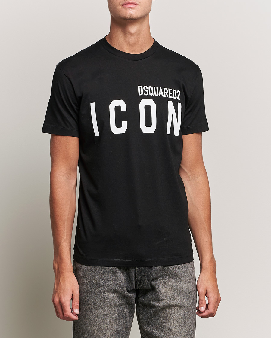 Herr | T-Shirts | Dsquared2 | Icon Logo Tee Black