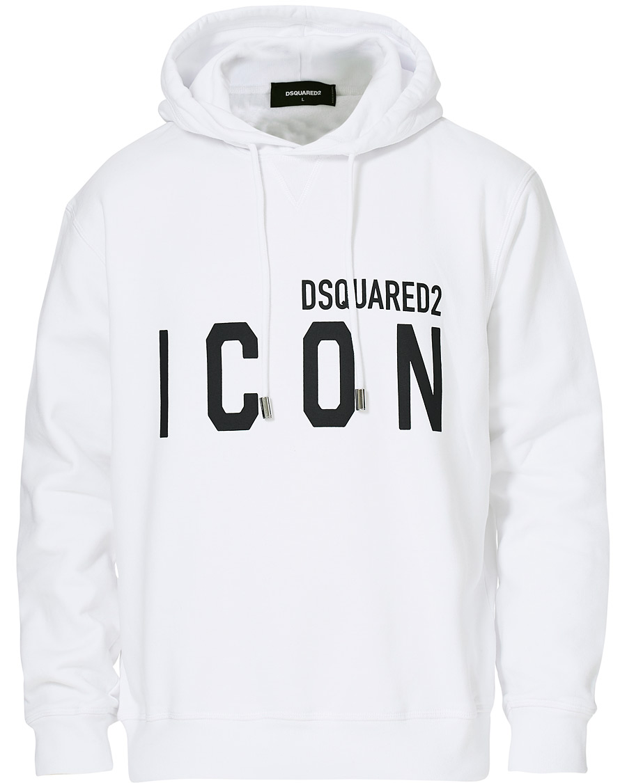 Herr | Tröjor | Dsquared2 | Icon Hoodie White