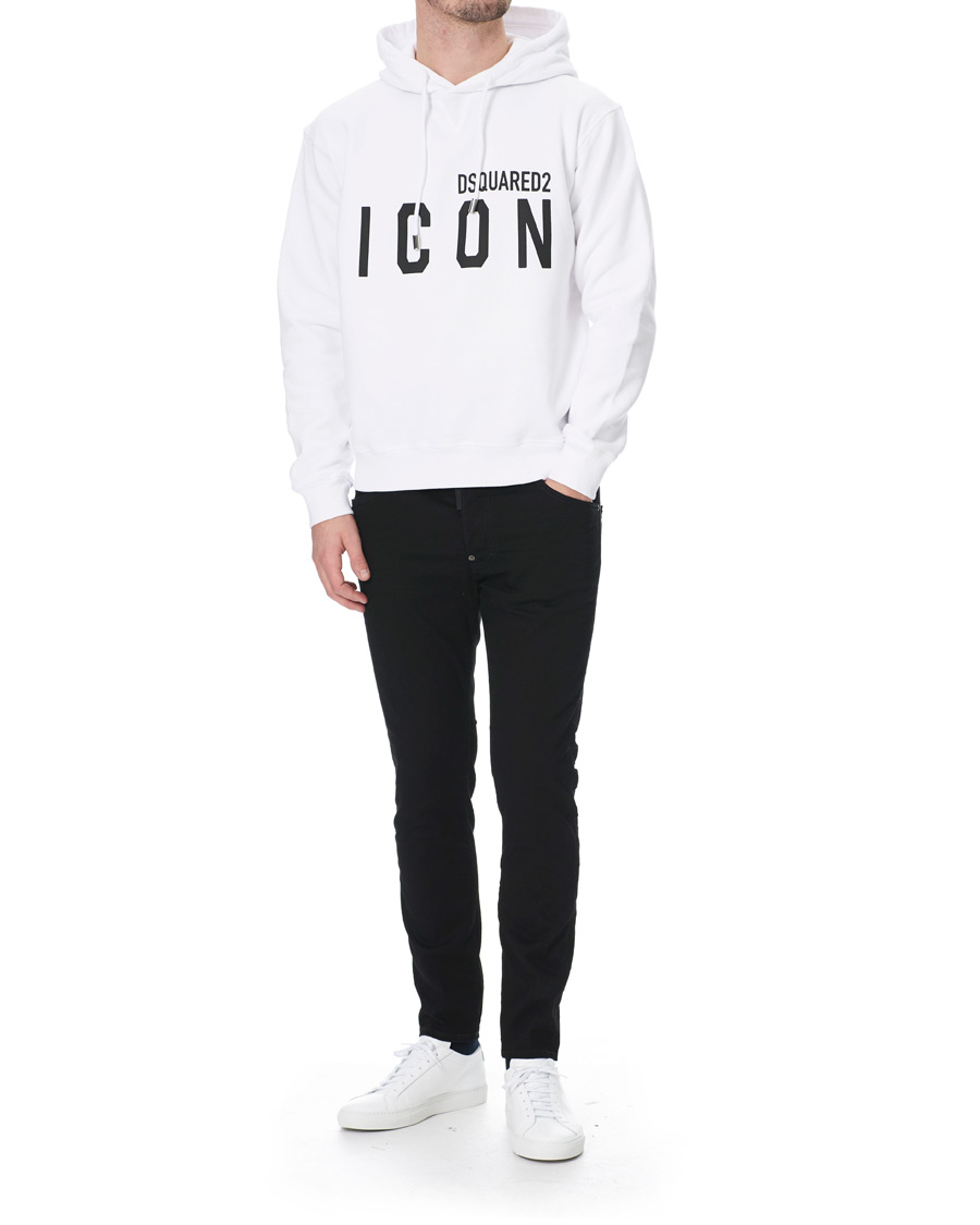Herr | Tröjor | Dsquared2 | Icon Hoodie White