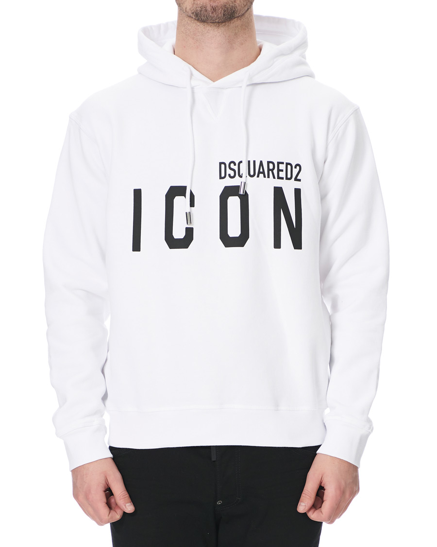 Herr | Tröjor | Dsquared2 | Icon Hoodie White