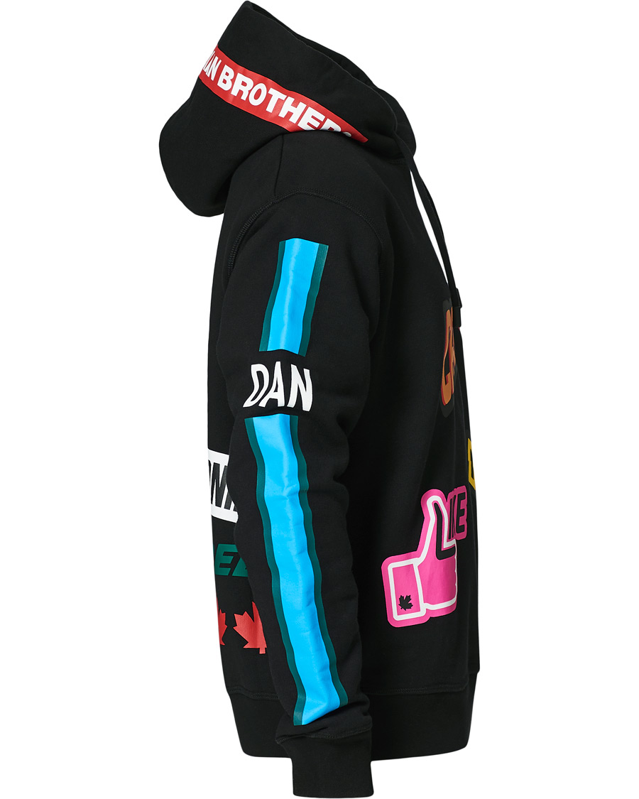 Herr | Tröjor | Dsquared2 | Traveller Patch Hoodie Black