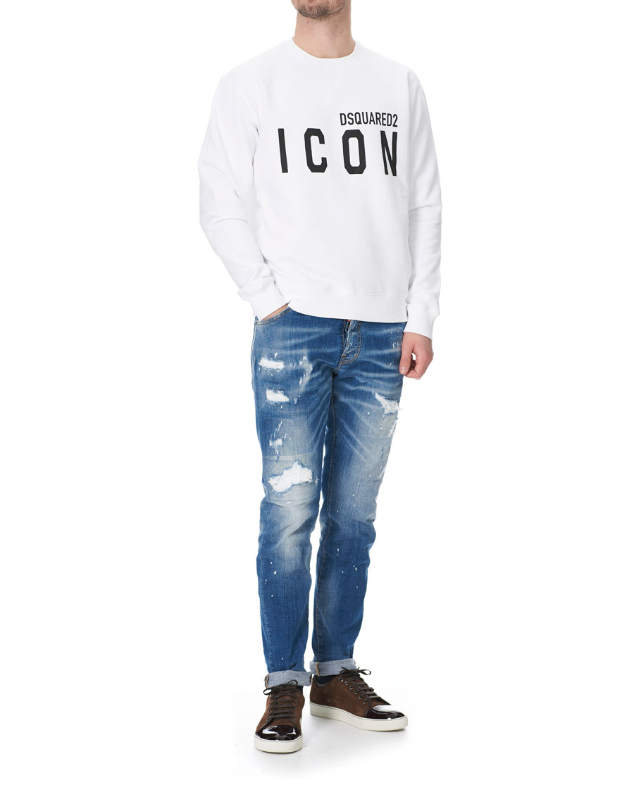 Herr | Tröjor | Dsquared2 | Icon Sweatshirt White