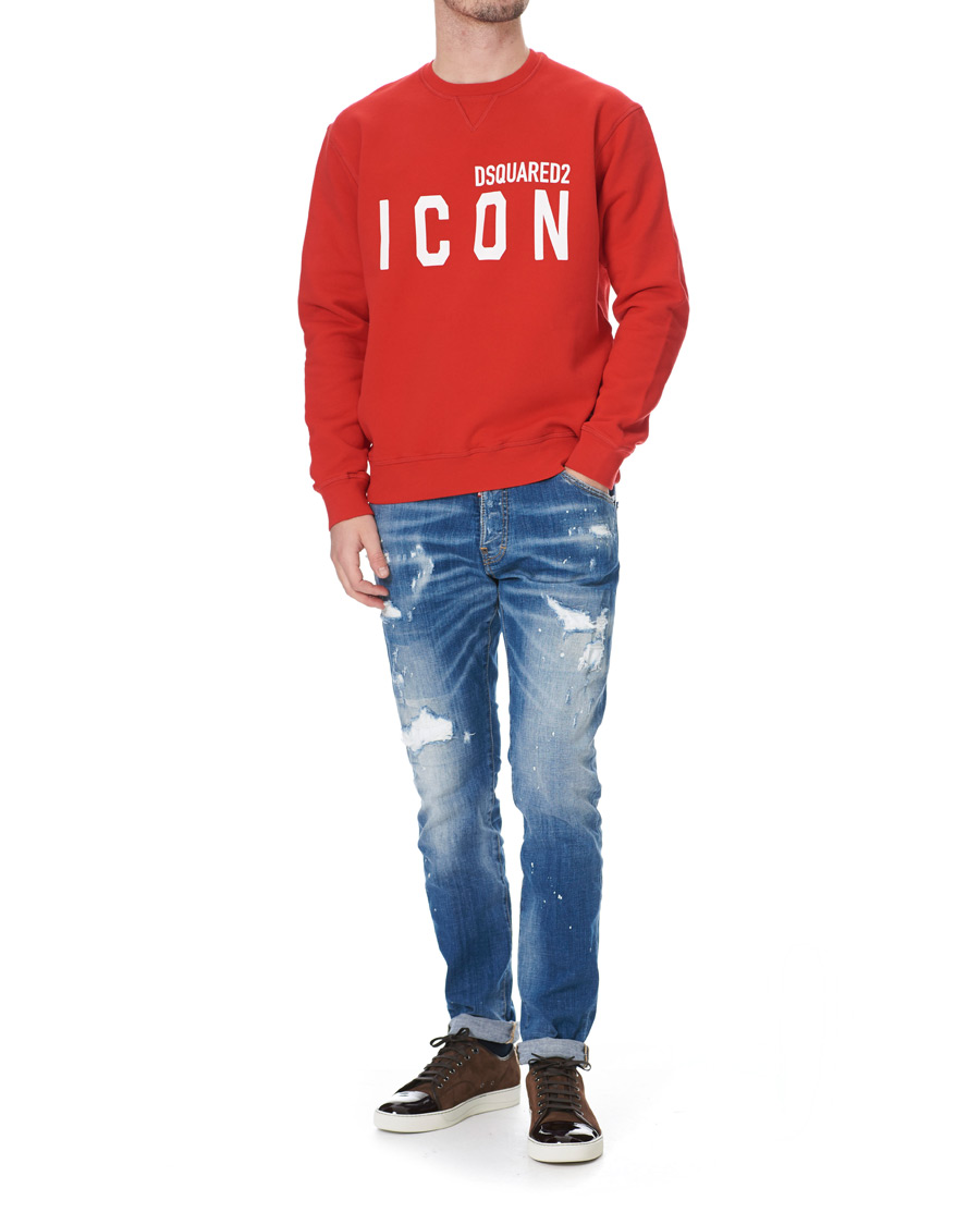 Herr | Tröjor | Dsquared2 | Icon Sweatshirt Red