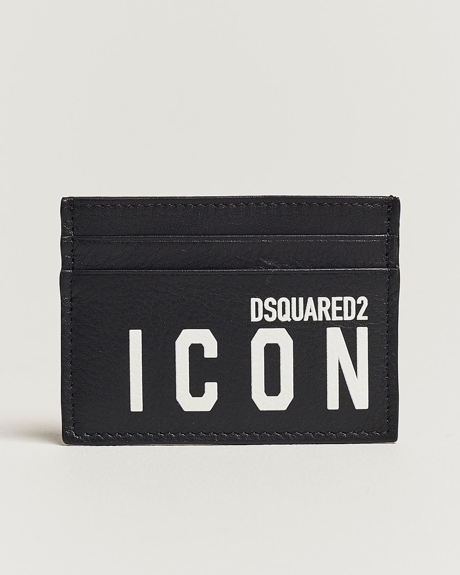 Herr | | Dsquared2 | Icon Leather Card Holder Black