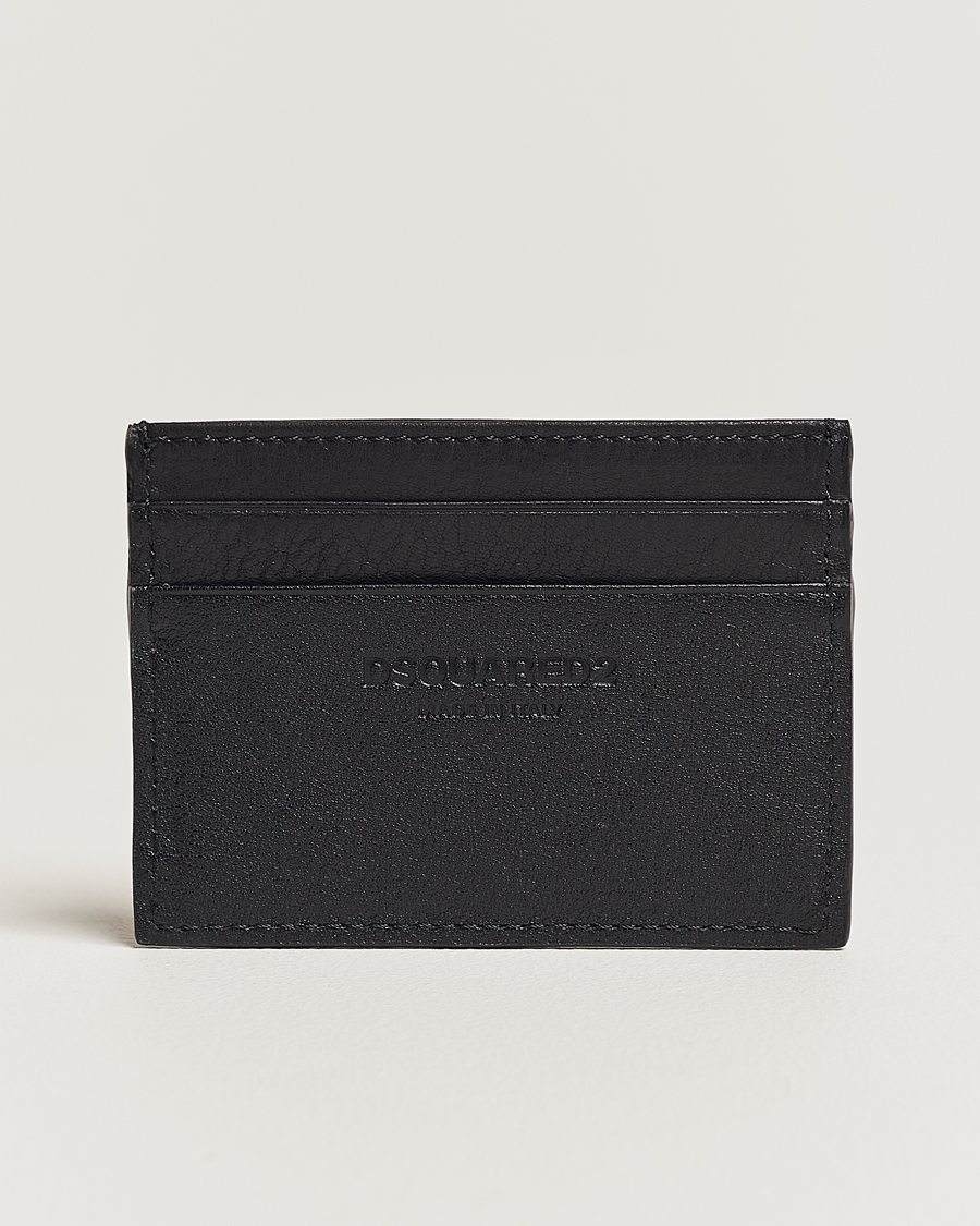 Herr | | Dsquared2 | Icon Leather Card Holder Black
