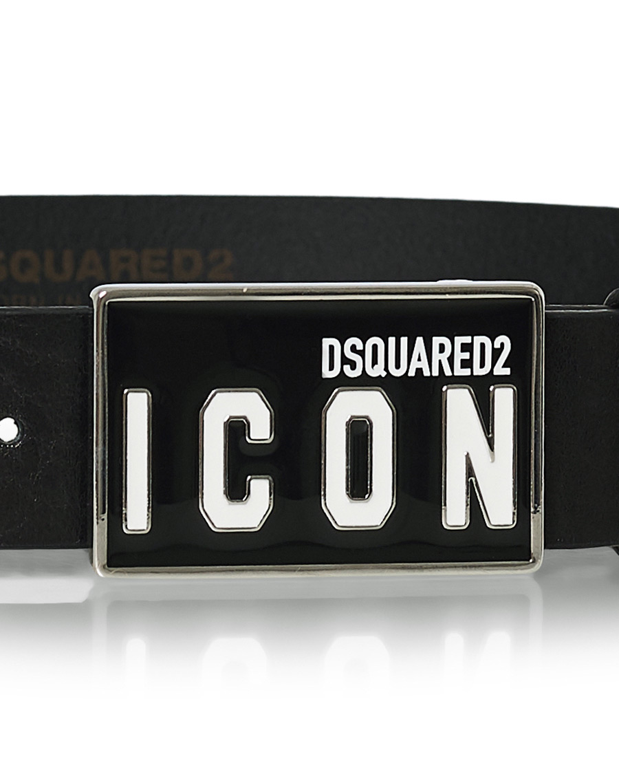 Herr | Dsquared2 Icon Plaque Belt Black | Dsquared2 | Icon Plaque Belt Black