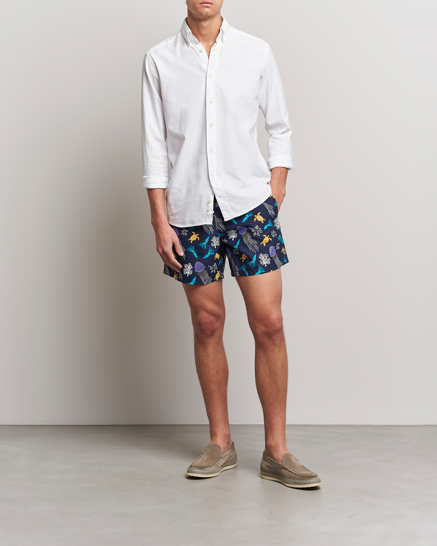 Herr | Badbyxor | Vilebrequin | Moorea Swim Shorts Navy Blue