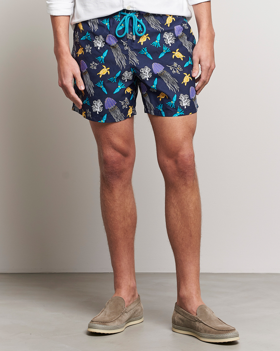 Herr | Badbyxor | Vilebrequin | Moorea Swim Shorts Navy Blue