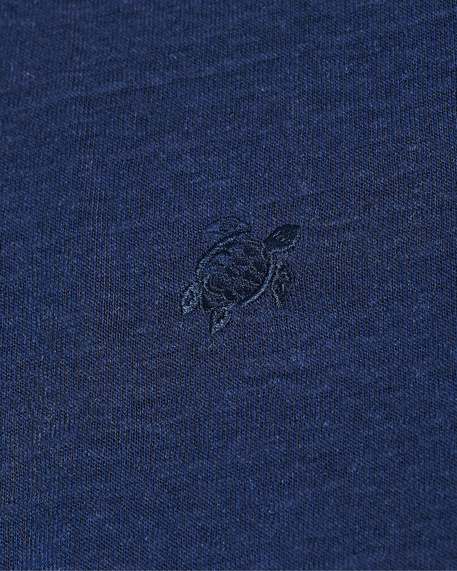 Herr | Pikéer | Vilebrequin | Pyramid Linen Jersey Polo Navy