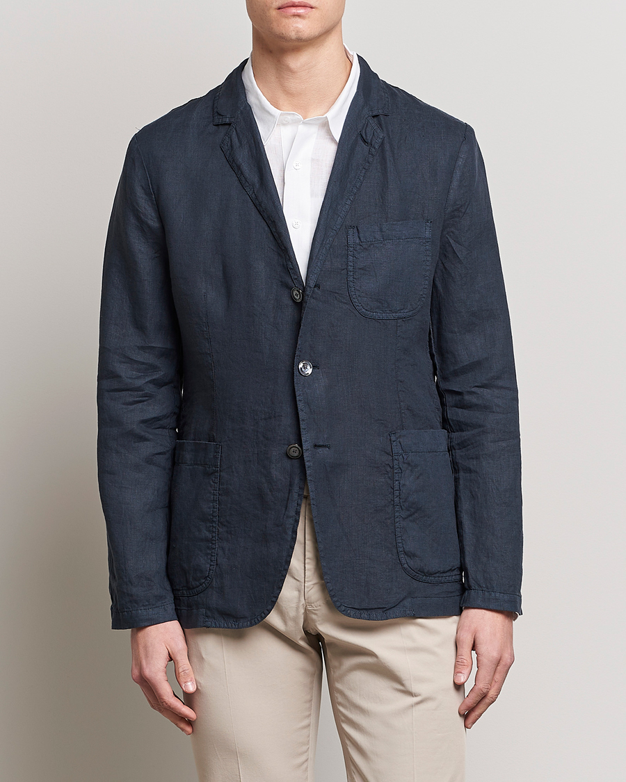 Herr | Italian Department | Aspesi | Samuraki Linen Blazer Navy