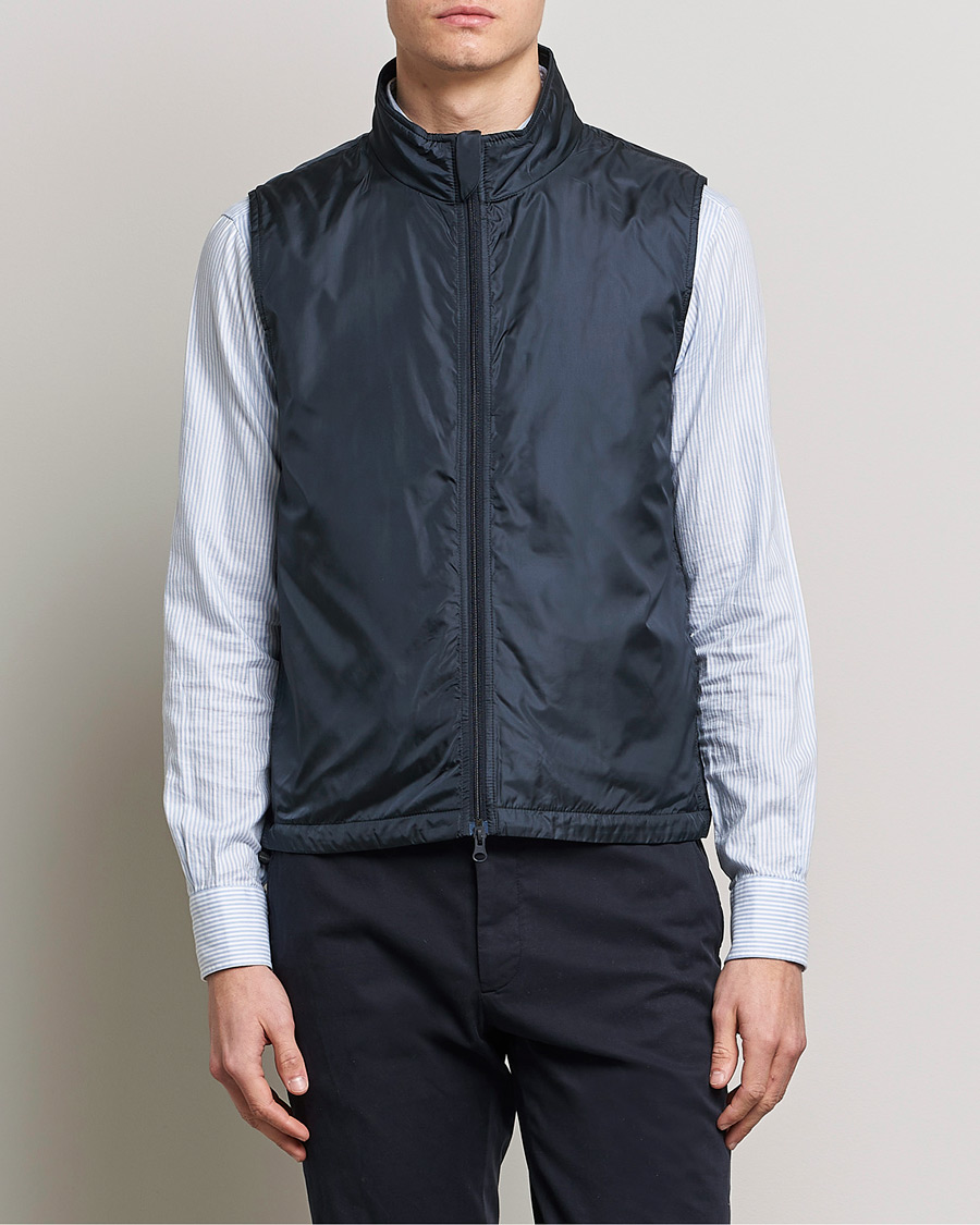 Herr | Höstjackor | Aspesi | Vernes Nylon Gilet Navy