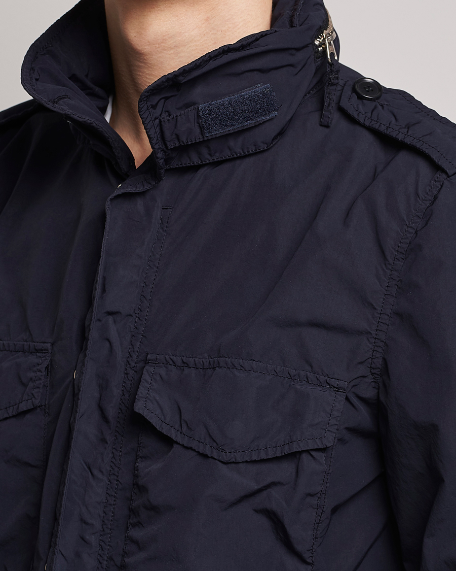 Herr | Jackor | Aspesi | Giubotto Garment Dyed Field Jacket Navy