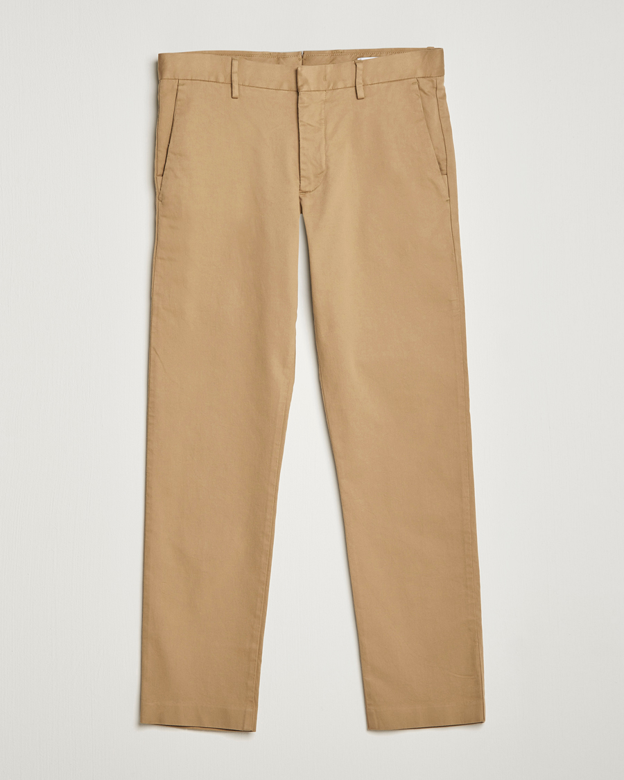 Herr | Byxor | NN07 | Theo Regular Fit Stretch Chinos Khaki