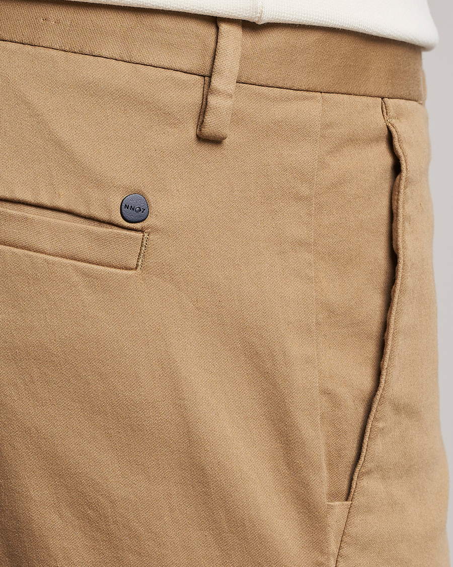 Herr | Byxor | NN07 | Theo Regular Fit Stretch Chinos Khaki