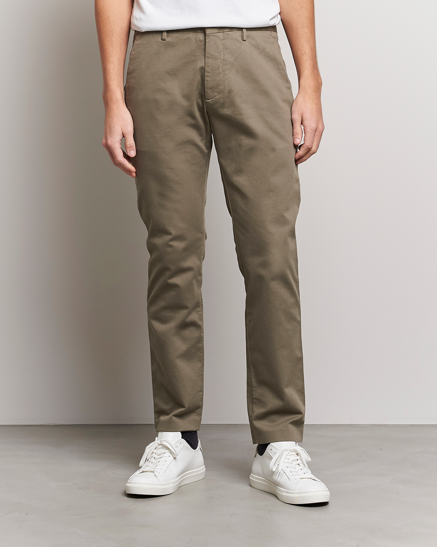 Herr | Chinos | NN07 | Theo Regular Fit Stretch Chinos Green Stone