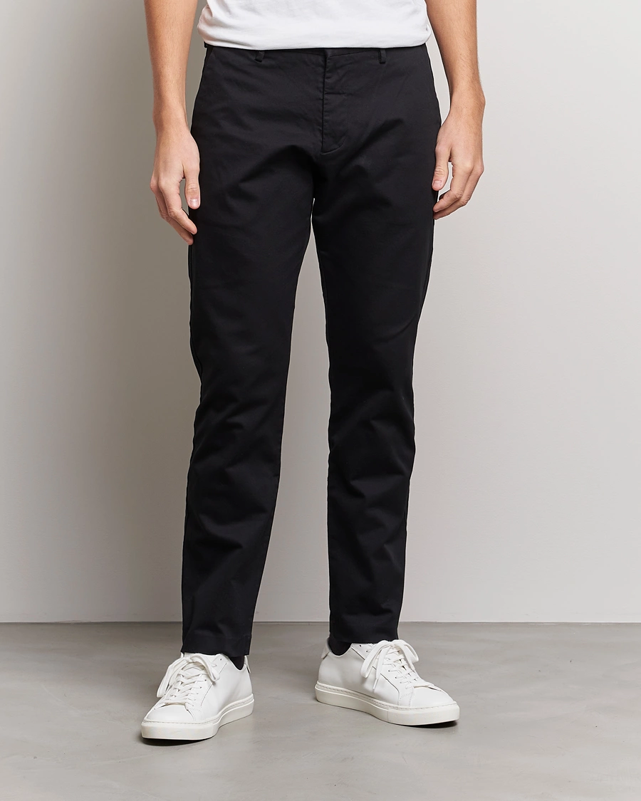 Herr |  | NN07 | Theo Regular Fit Stretch Chinos Black