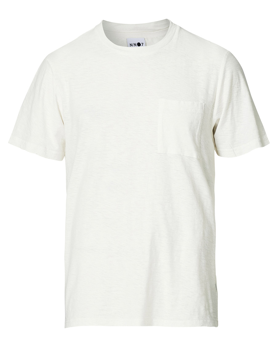 Herr | T-Shirts | NN07 | Aspen Crew Neck Tee Egg White