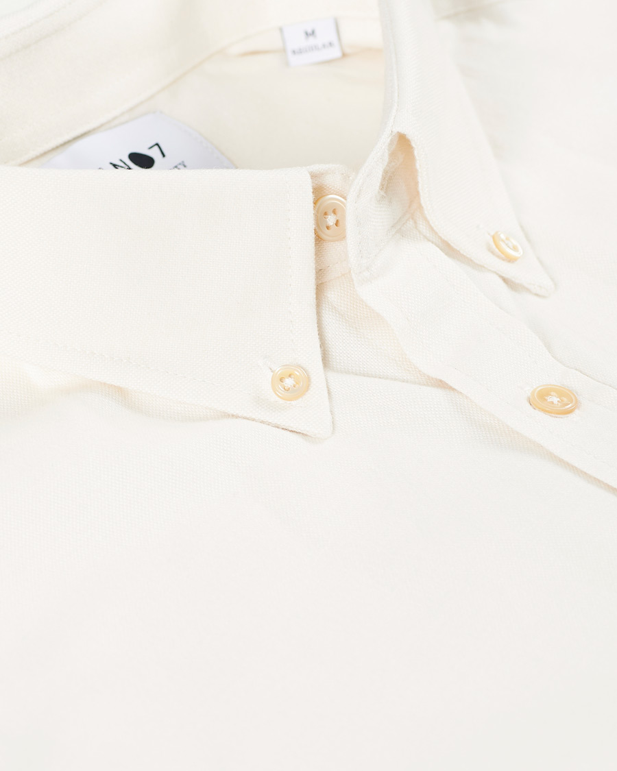 Herr | Skjortor | NN07 | Levon Oxford/Cashmere Shirt Egg White