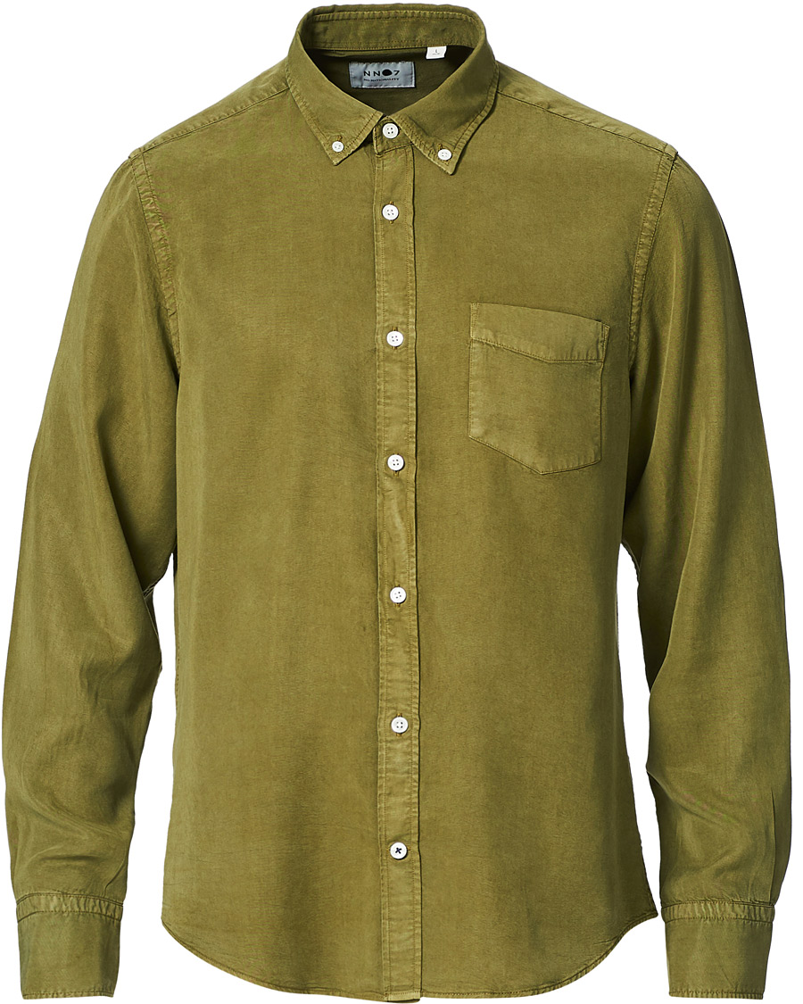 Herr | Skjortor | NN07 | Manza Tencel Shirt Green