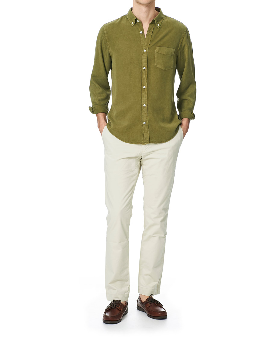 Herr | Skjortor | NN07 | Manza Tencel Shirt Green