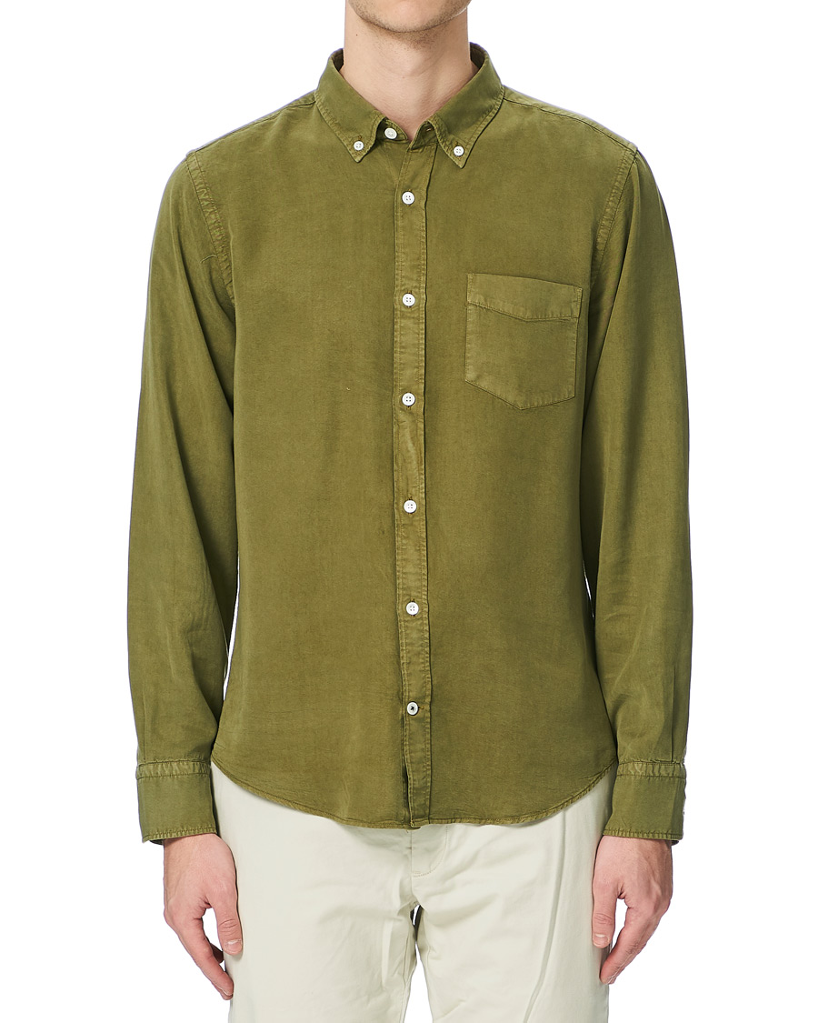 Herr | Skjortor | NN07 | Manza Tencel Shirt Green