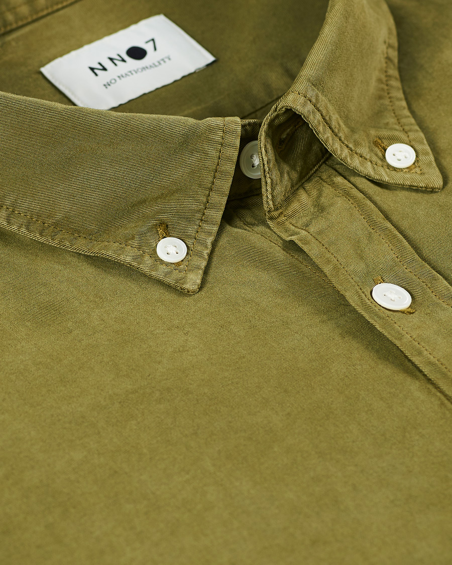 Herr | Skjortor | NN07 | Manza Tencel Shirt Green