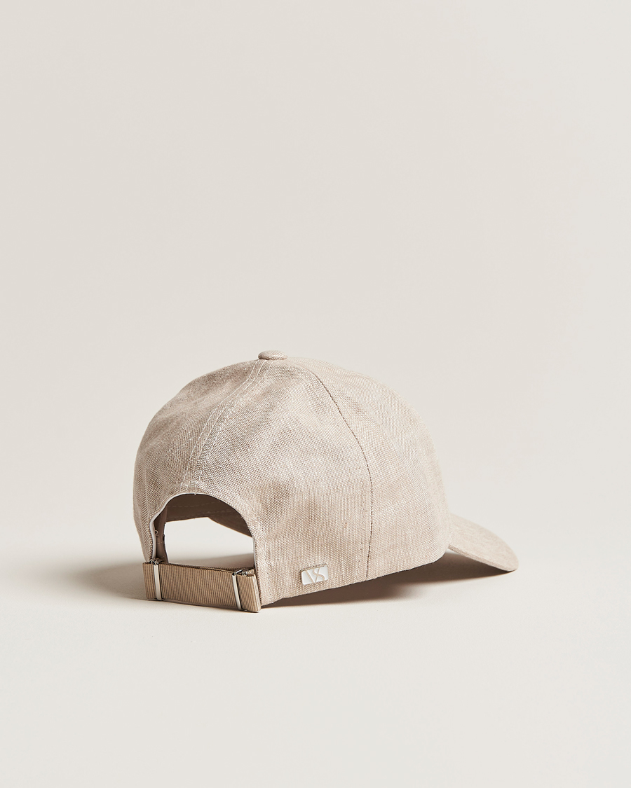 Herr | Hattar & kepsar | Varsity Headwear | Linen Baseball Cap Hampton Beige