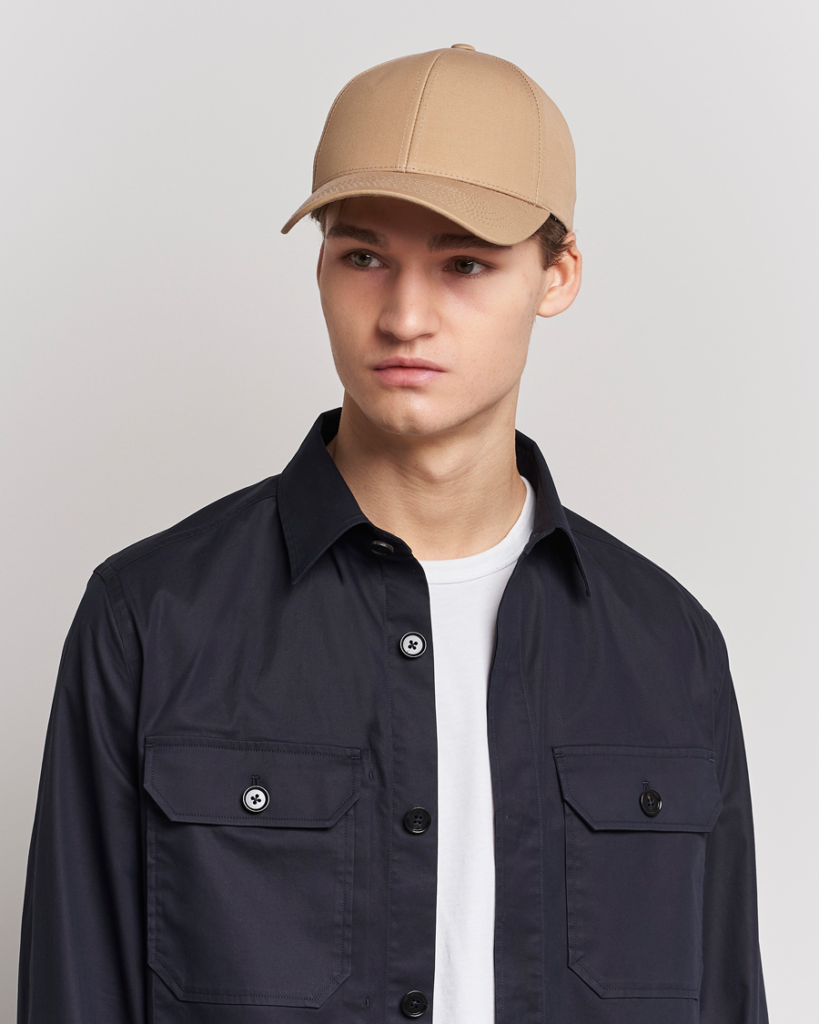 Herr | Accessoarer | Varsity Headwear | Cotton Baseball Cap Sand Beige