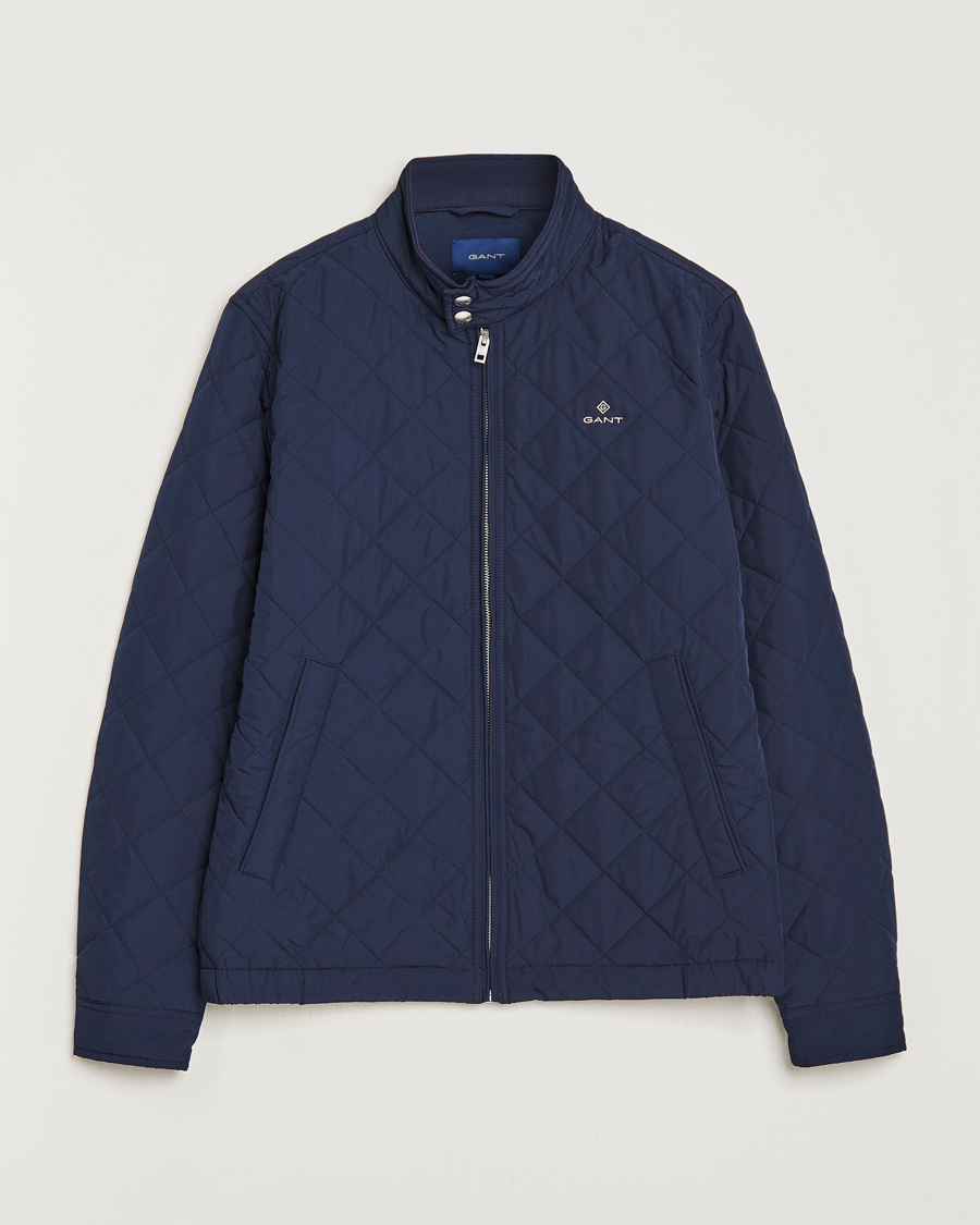 Herr | Jackor | GANT | The Quilted Windcheater Evening Blue