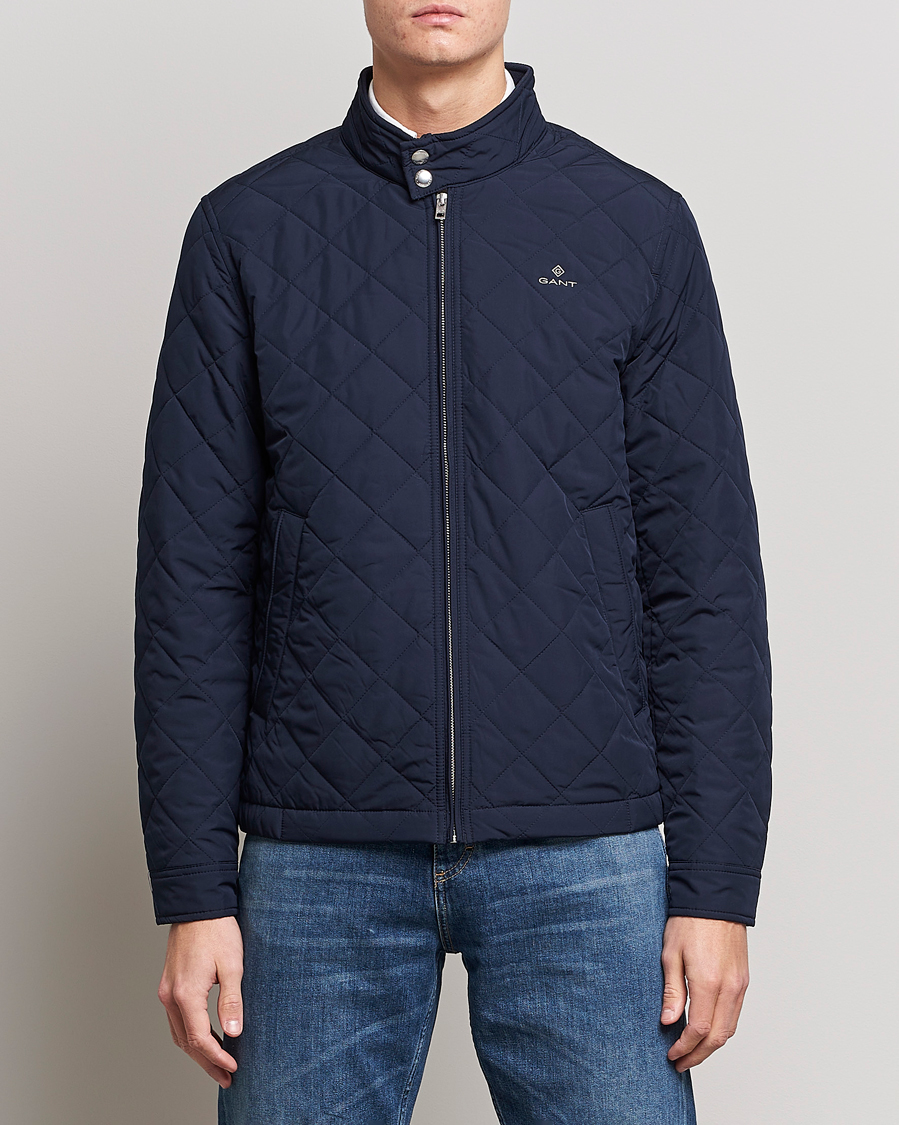 Herr | Preppy Authentic | GANT | The Quilted Windcheater Evening Blue