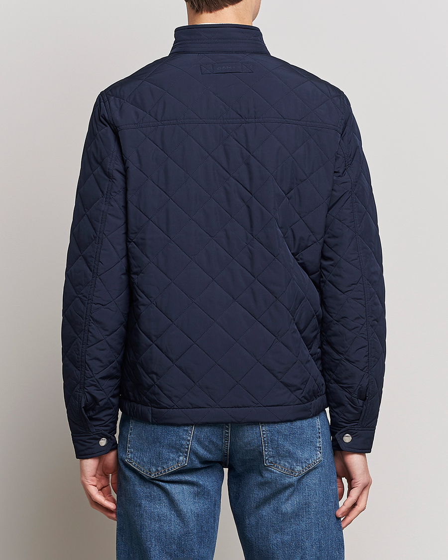 Herr | Jackor | GANT | The Quilted Windcheater Evening Blue
