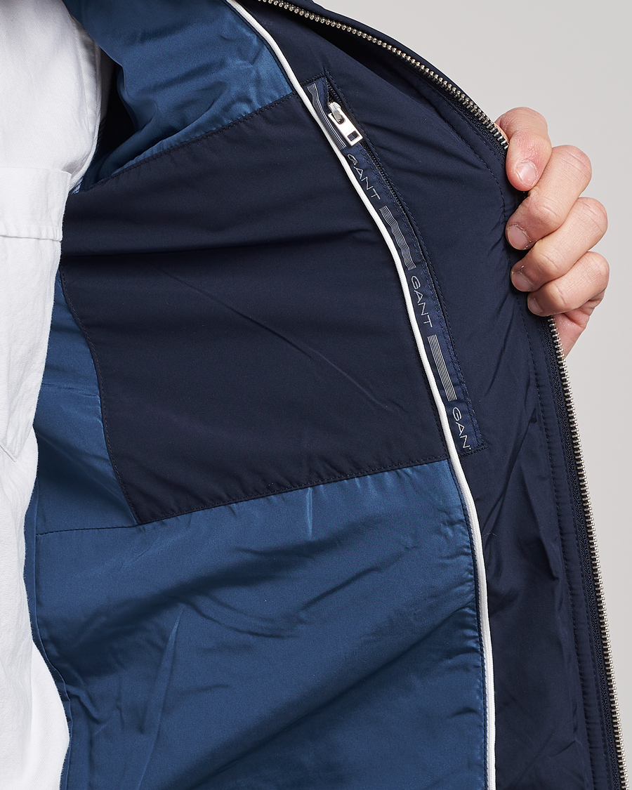 Herr | Jackor | GANT | The Quilted Windcheater Evening Blue