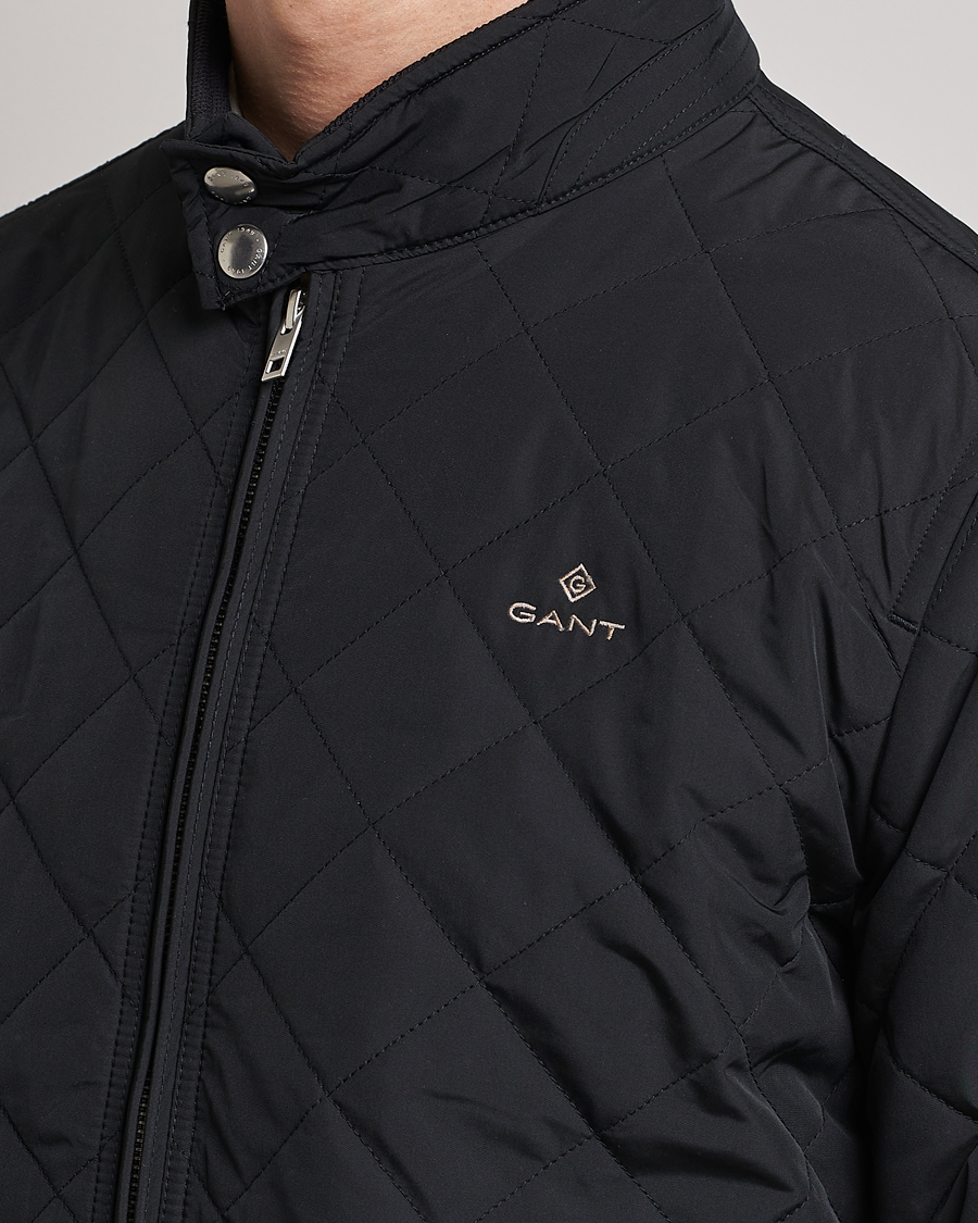 Herr | Jackor | GANT | The Quilted Windcheater Black