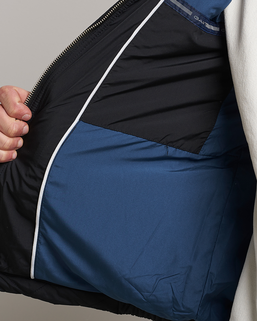 Herr | Jackor | GANT | The Quilted Windcheater Black