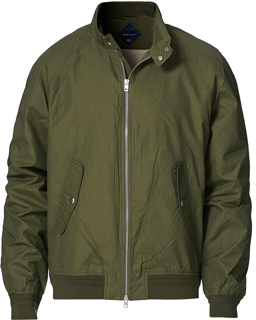 Herr | Jackor | GANT | Nylon Harrington Jacket Dark Leaf