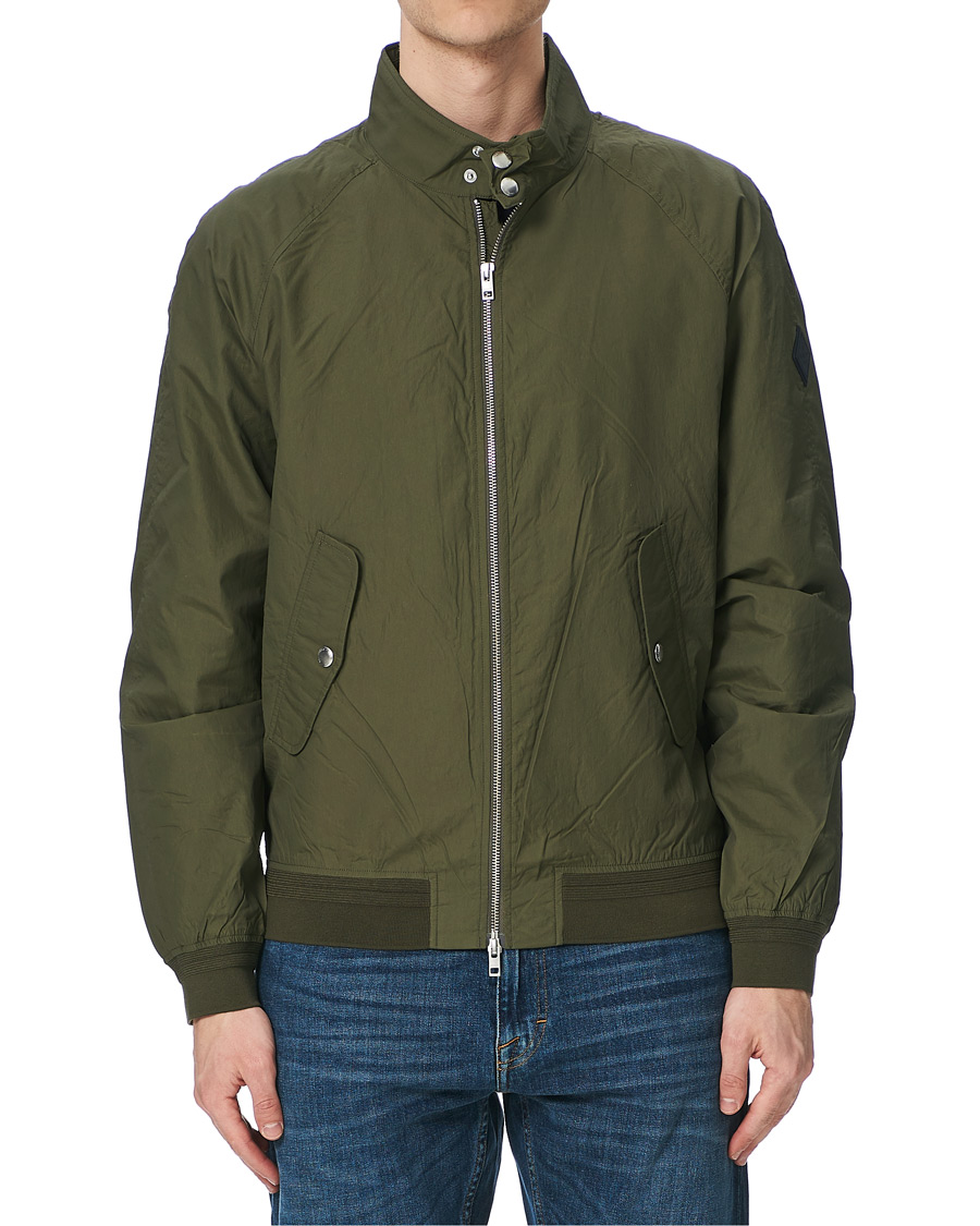 Herr | Jackor | GANT | Nylon Harrington Jacket Dark Leaf