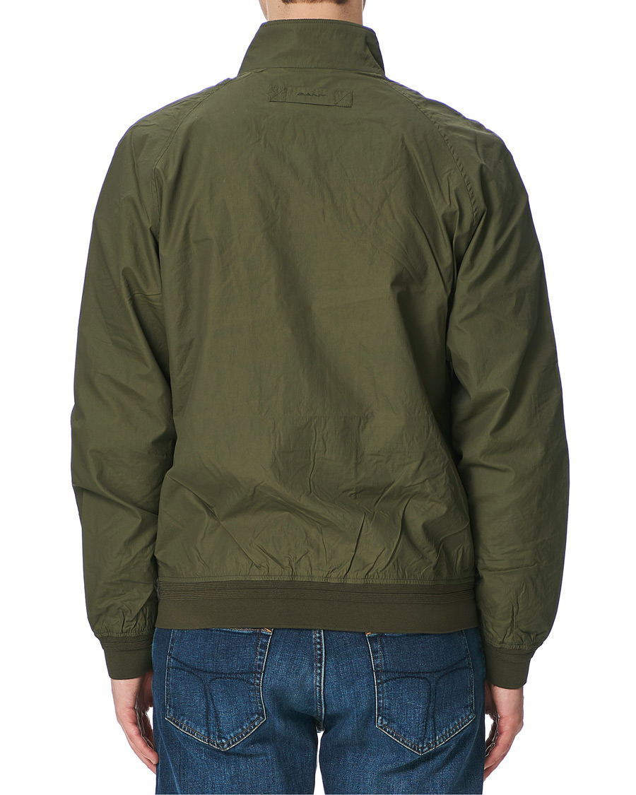 Herr | Jackor | GANT | Nylon Harrington Jacket Dark Leaf