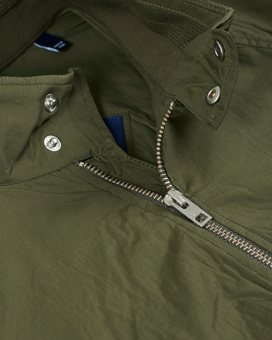 Herr | Jackor | GANT | Nylon Harrington Jacket Dark Leaf