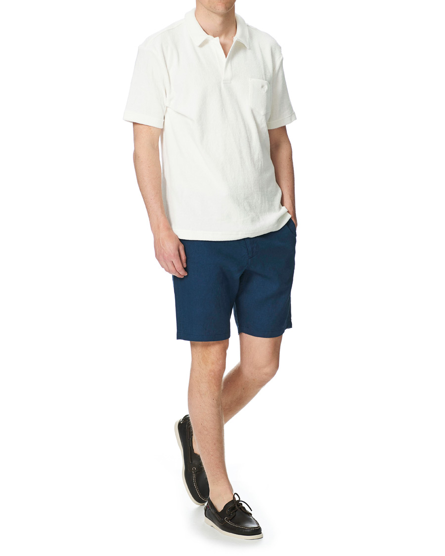Herr | Shorts | GANT | Relaxed Linen Drawstring Shorts Insignia Blue