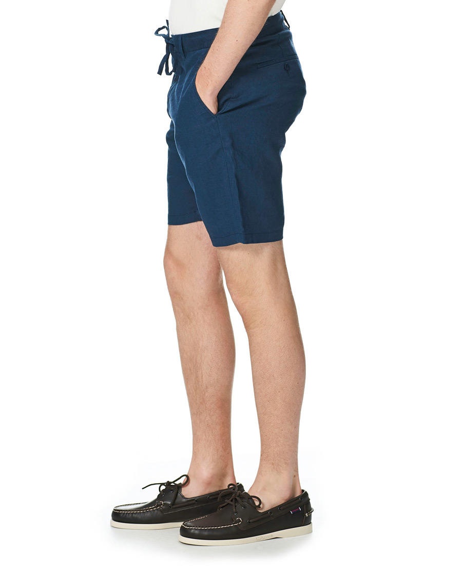 Herr | Shorts | GANT | Relaxed Linen Drawstring Shorts Insignia Blue