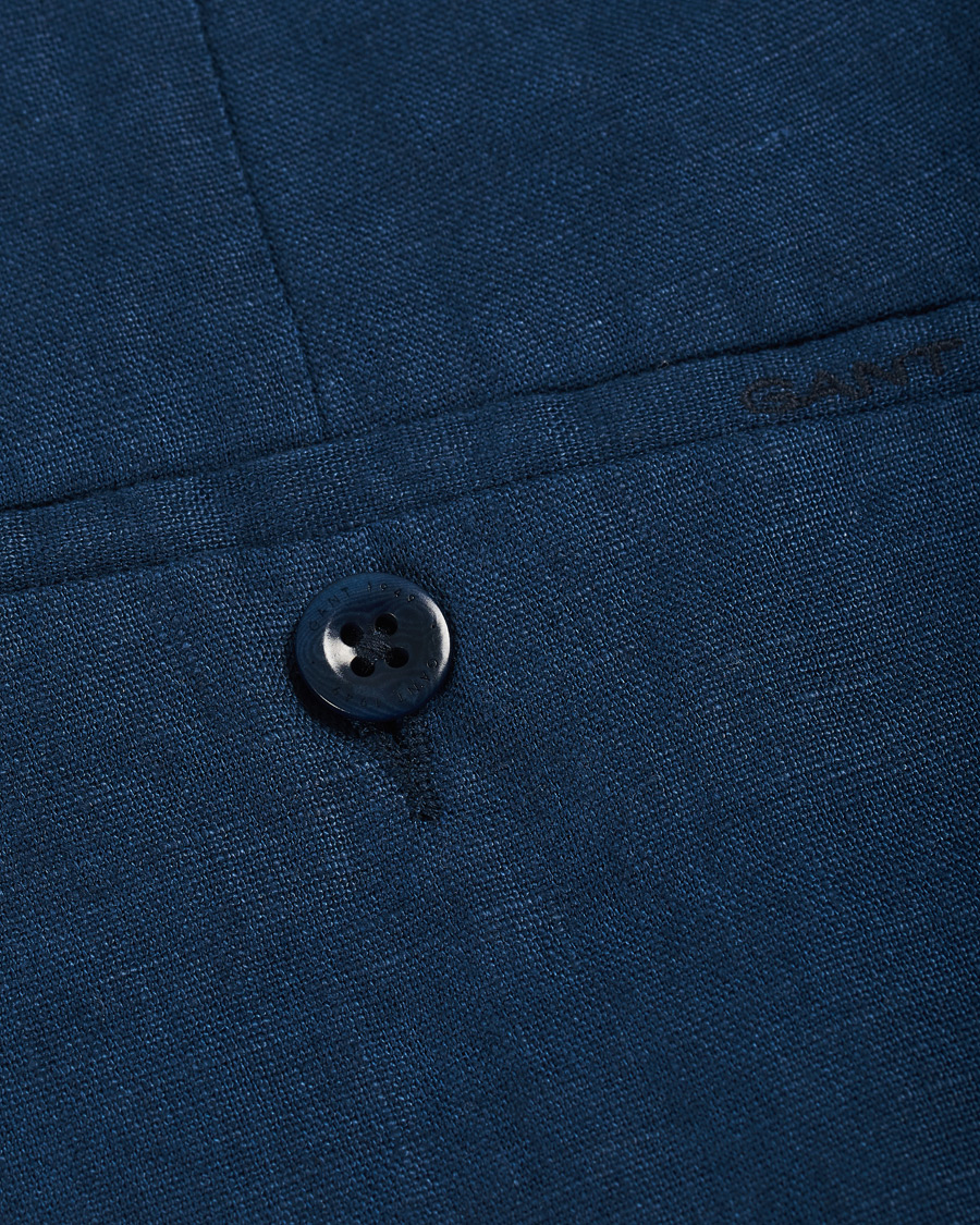 Herr | Shorts | GANT | Relaxed Linen Drawstring Shorts Insignia Blue