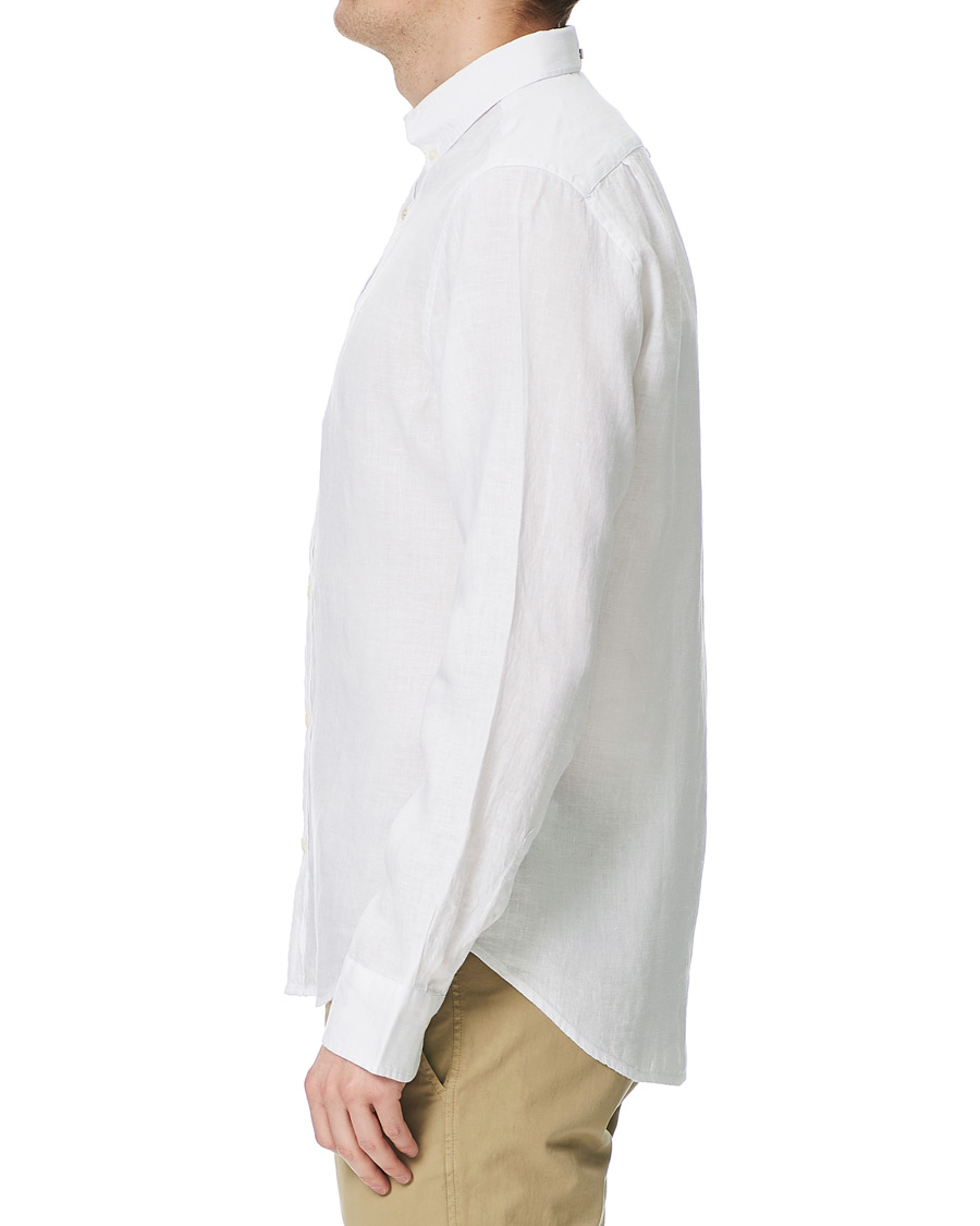 Herr | Skjortor | GANT | Slim Fit Linen Shirt White