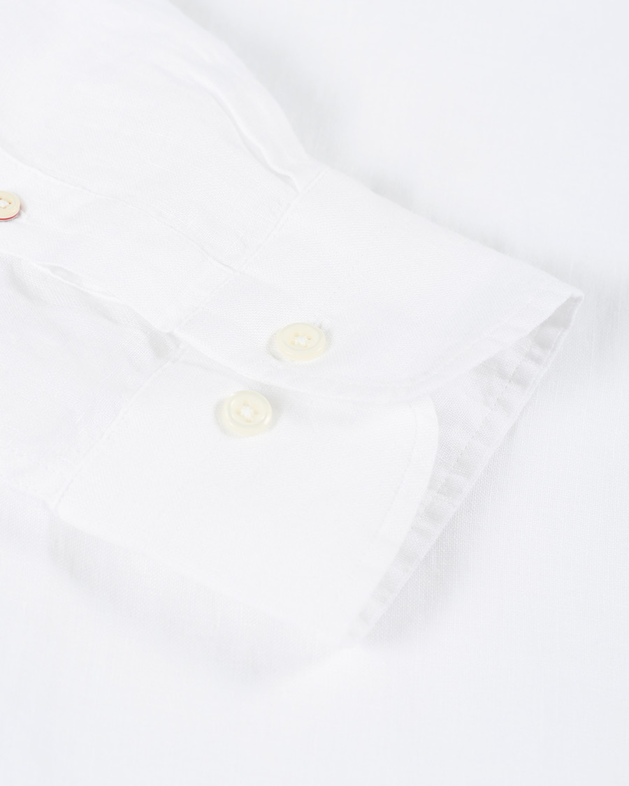 Herr | Skjortor | GANT | Slim Fit Linen Shirt White