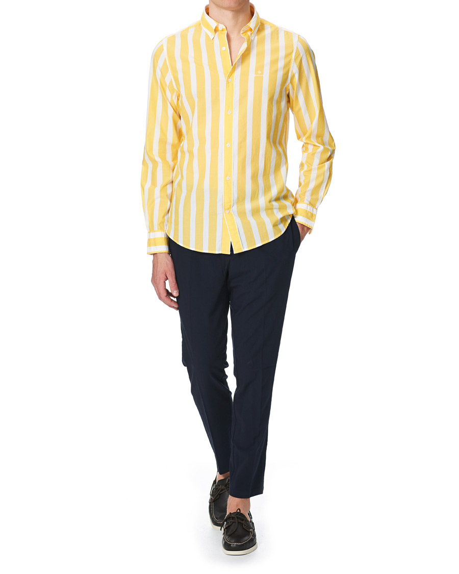 Herr | Skjortor | GANT | Slim Fit Heritage Striped Shirt Yellow/White