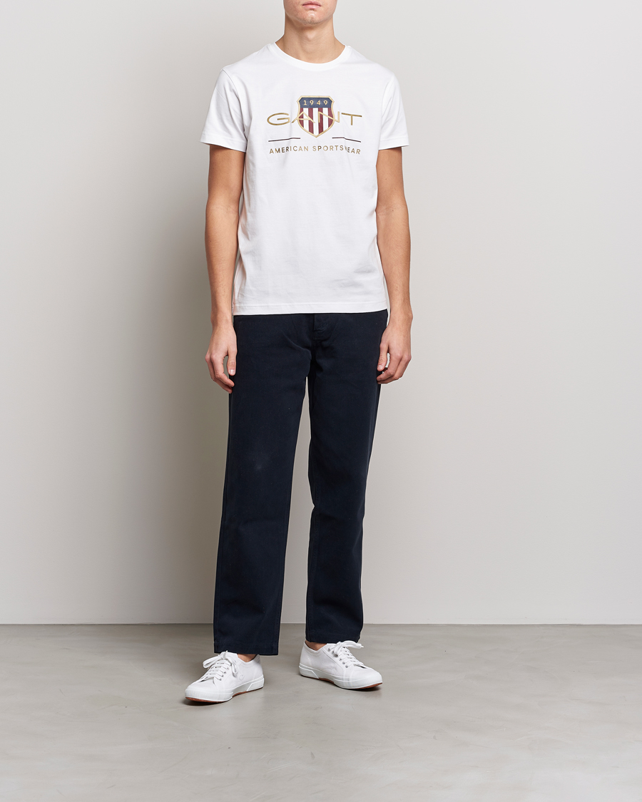 Herr | T-Shirts | GANT | Archive Shield Logo T-Shirt White