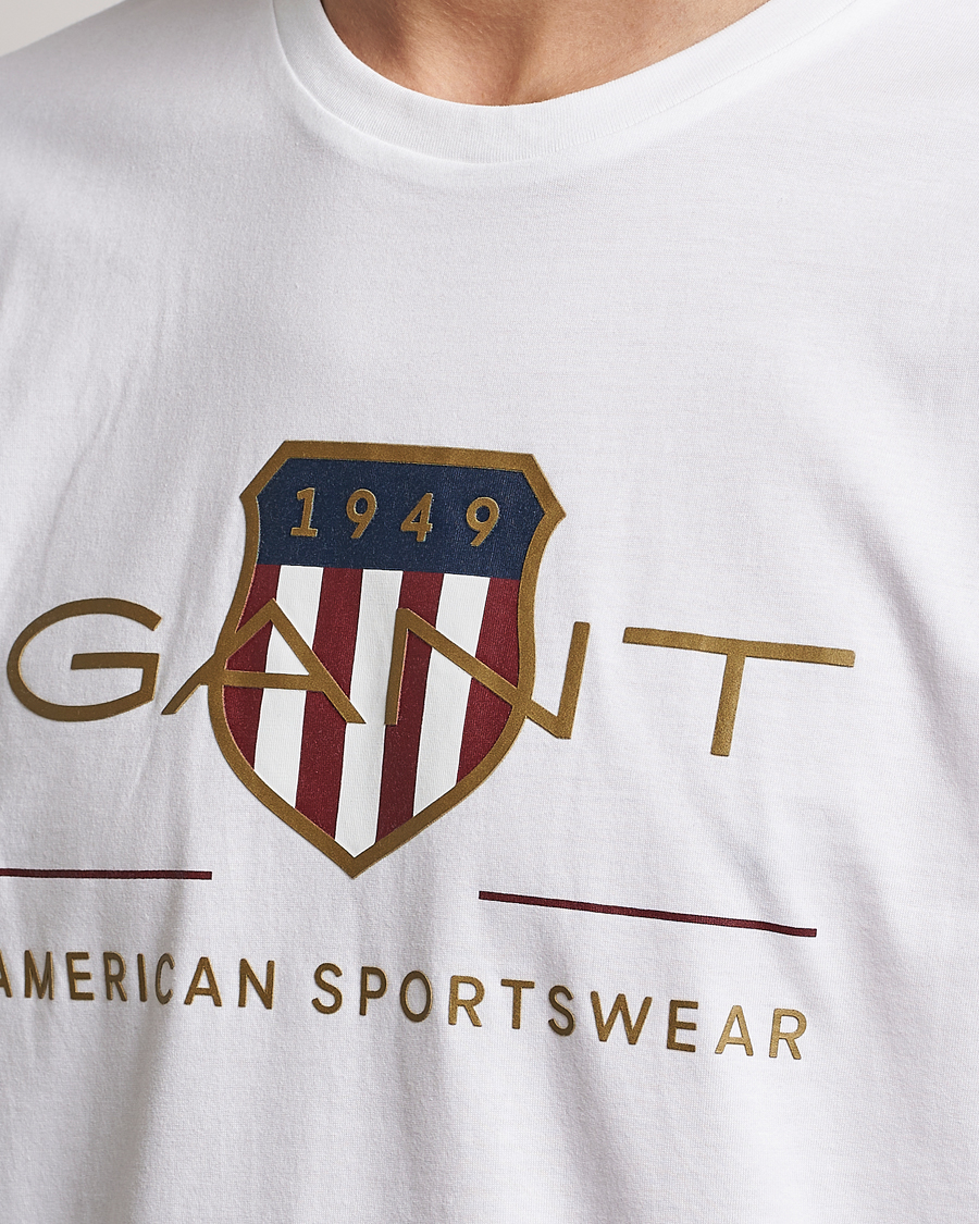 Herr | T-Shirts | GANT | Archive Shield Logo T-Shirt White