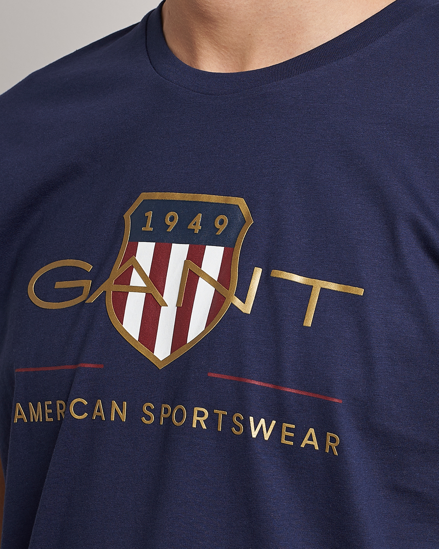 Herr | T-Shirts | GANT | Archive Shield Logo T-Shirt Evening Blue