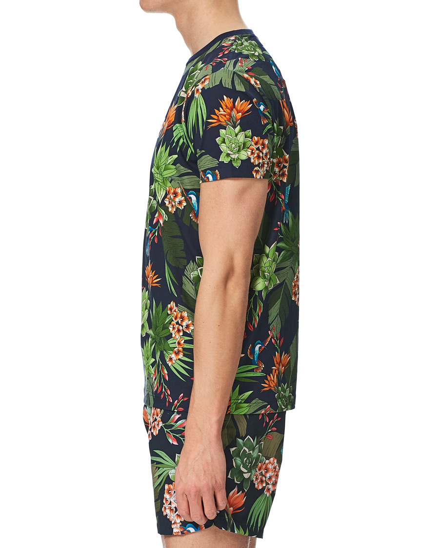 Herr | T-Shirts | GANT | Printed Humming Garden Tee Evening Blue