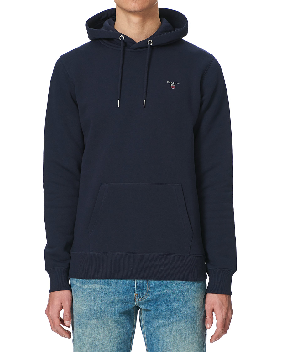 Herr | Tröjor | Gant | Original Shield Logo Hoodie Evening Blue