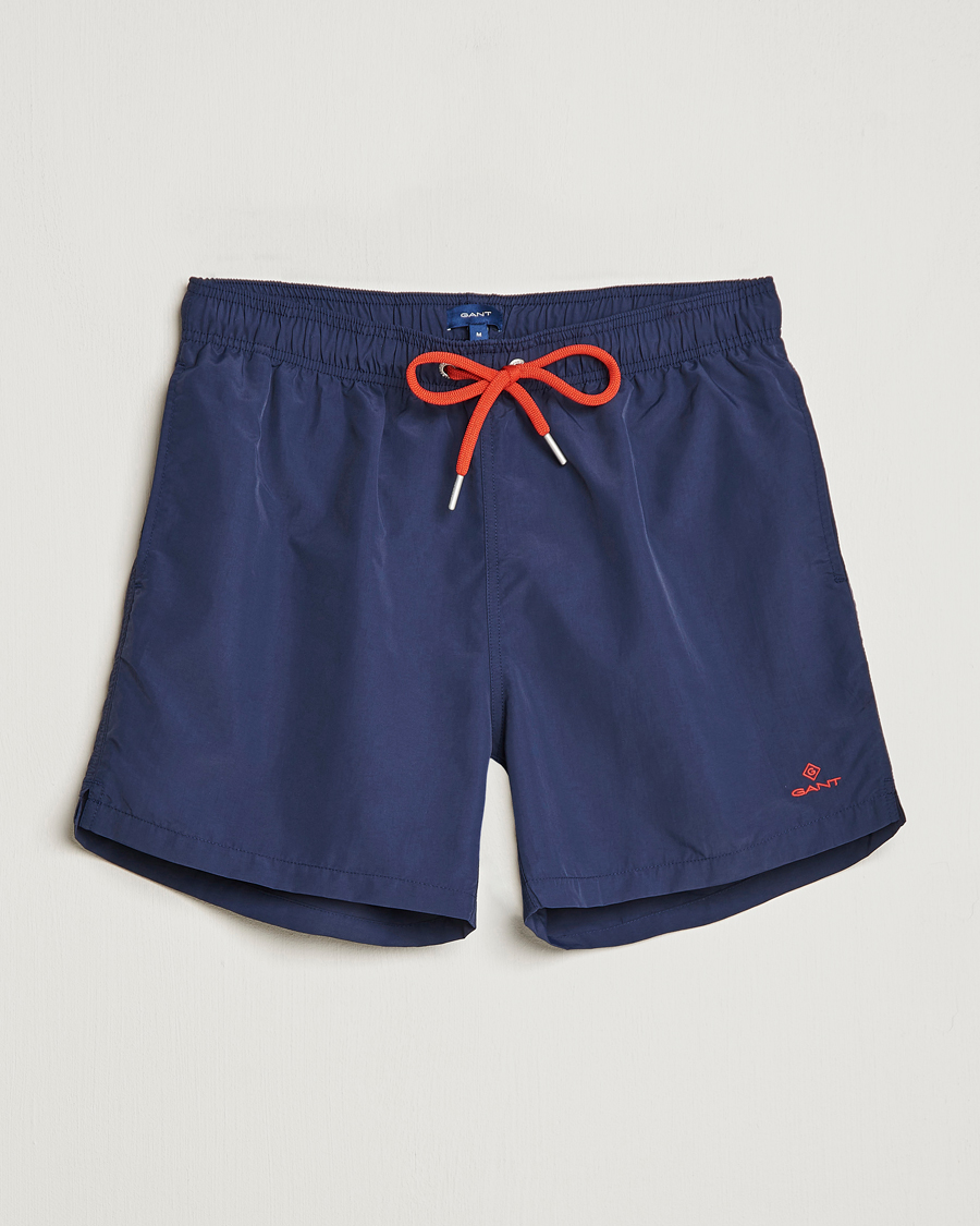 Herr | Badbyxor | GANT | Basic Swimshorts Marine